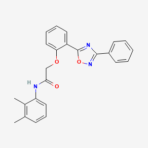 molecular formula C24H21N3O3 B7705352 N-(2,3-dimethylphenyl)-2-[2-(3-phenyl-1,2,4-oxadiazol-5-yl)phenoxy]acetamide 