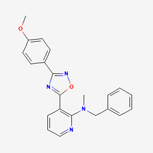 molecular formula C22H20N4O2 B7705486 N-benzyl-3-[3-(4-methoxyphenyl)-1,2,4-oxadiazol-5-yl]-N-methylpyridin-2-amine 