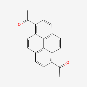 molecular formula C20H14O2 B7705531 1-(6-Acetylpyren-1-yl)ethanone CAS No. 86471-04-7