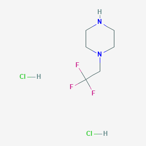 molecular formula C6H13Cl2F3N2 B077057 1-(2,2,2-Trifluoroethyl)piperazine dihydrochloride CAS No. 13349-91-2