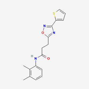 molecular formula C17H17N3O2S B7705942 N-(2,3-Dimethylphenyl)-3-[3-(thiophen-2-YL)-1,2,4-oxadiazol-5-YL]propanamide 