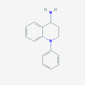molecular formula C15H16N2 B077063 1-Phenyl-1,2,3,4-tetrahydro-quinolin-4-ylamine CAS No. 10257-98-4