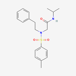 molecular formula C20H26N2O3S B7706435 N~2~-[(4-methylphenyl)sulfonyl]-N~2~-(2-phenylethyl)-N-propan-2-ylglycinamide 