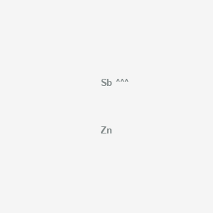 molecular formula ZnSb<br>SbZn B077065 Antimony, compd. with zinc (1:1) CAS No. 12039-35-9
