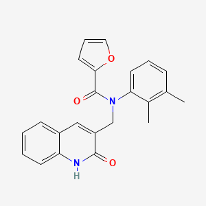 molecular formula C23H20N2O3 B7706573 N-(2,3-dimethylphenyl)-N-((2-hydroxyquinolin-3-yl)methyl)furan-2-carboxamide 