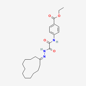 molecular formula C23H33N3O4 B7706998 ETHYL 4-[(N'-CYCLODODECYLIDENEHYDRAZINECARBONYL)FORMAMIDO]BENZOATE 