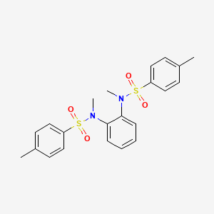 molecular formula C22H24N2O4S2 B7707342 n,n'-1,2-Phenylenebis(n,4-dimethylbenzenesulfonamide) CAS No. 29627-62-1