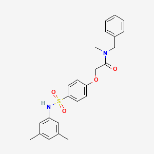 molecular formula C24H26N2O4S B7707470 N-benzyl-2-[4-[(3,5-dimethylphenyl)sulfamoyl]phenoxy]-N-methylacetamide 