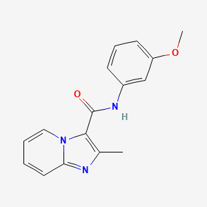 molecular formula C16H15N3O2 B7708339 N-(3-methoxyphenyl)-2-methylimidazo[1,2-a]pyridine-3-carboxamide 