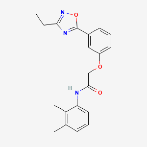 molecular formula C20H21N3O3 B7708420 N-(2,3-dimethylphenyl)-2-[3-(3-ethyl-1,2,4-oxadiazol-5-yl)phenoxy]acetamide 