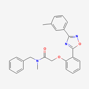 molecular formula C25H23N3O3 B7708776 N-benzyl-N-methyl-2-{2-[3-(3-methylphenyl)-1,2,4-oxadiazol-5-yl]phenoxy}acetamide 