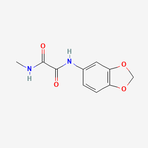 molecular formula C10H10N2O4 B7709189 N'-(1,3-benzodioxol-5-yl)-N-methyloxamide 