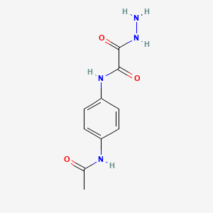molecular formula C10H12N4O3 B7709231 N-(4-acetamidophenyl)-2-hydrazinyl-2-oxoacetamide CAS No. 329783-00-8