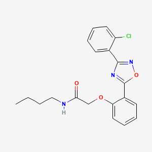 molecular formula C20H20ClN3O3 B7709436 N-butyl-2-{2-[3-(2-chlorophenyl)-1,2,4-oxadiazol-5-yl]phenoxy}acetamide 
