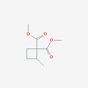 molecular formula C9H14O4 B077096 Dimethyl 2-methylcyclobutane-1,1-dicarboxylate CAS No. 14132-43-5