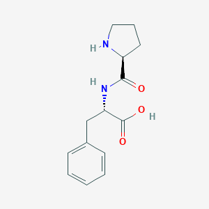 molecular formula C14H18N2O3 B077099 L-prolyl-L-phenylalanine CAS No. 13589-02-1