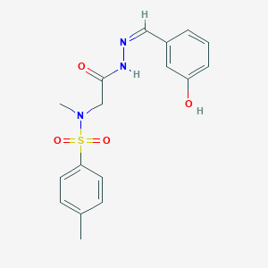 molecular formula C17H19N3O4S B7710024 N-[(Z)-(3-hydroxyphenyl)methylideneamino]-2-[methyl-(4-methylphenyl)sulfonylamino]acetamide 
