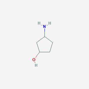 molecular formula C5H11NO B077102 3-Aminocyclopentanol CAS No. 13725-38-7