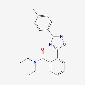 molecular formula C20H21N3O2 B7710504 N,N-diethyl-2-[3-(4-methylphenyl)-1,2,4-oxadiazol-5-yl]benzamide 