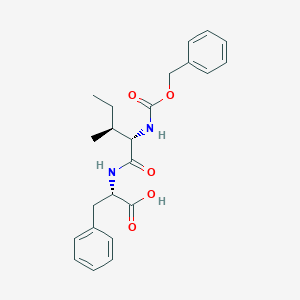 molecular formula C23H28N2O5 B077106 (S)-2-((2S,3S)-2-(((Benzyloxy)carbonyl)amino)-3-methylpentanamido)-3-phenylpropanoic acid CAS No. 13254-07-4