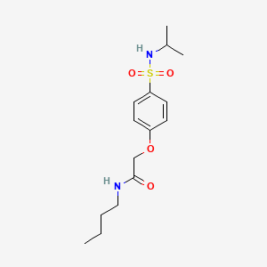 molecular formula C15H24N2O4S B7710872 N-butyl-2-[4-(propan-2-ylsulfamoyl)phenoxy]acetamide 