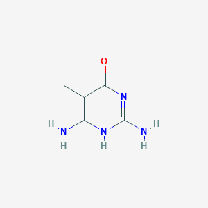 molecular formula C5H8N4O B077111 2,6-diamino-5-methyl-1H-pyrimidin-4-one CAS No. 13265-40-2