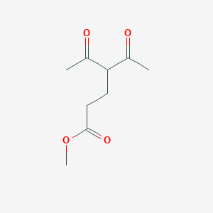 molecular formula C9H14O4 B077112 Methyl 4-acetyl-5-oxohexanoate CAS No. 13984-53-7