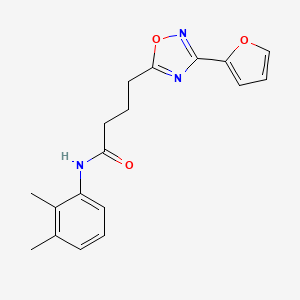 molecular formula C18H19N3O3 B7711570 N-(2,3-dimethylphenyl)-4-[3-(furan-2-yl)-1,2,4-oxadiazol-5-yl]butanamide 