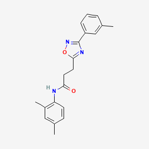 molecular formula C20H21N3O2 B7711636 N-(2,4-dimethylphenyl)-3-[3-(3-methylphenyl)-1,2,4-oxadiazol-5-yl]propanamide 