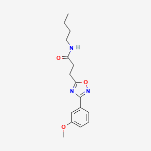 molecular formula C16H21N3O3 B7711830 N-butyl-3-[3-(3-methoxyphenyl)-1,2,4-oxadiazol-5-yl]propanamide 