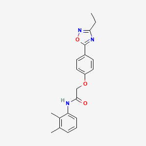 molecular formula C20H21N3O3 B7712354 N-(2,3-dimethylphenyl)-2-[4-(3-ethyl-1,2,4-oxadiazol-5-yl)phenoxy]acetamide 
