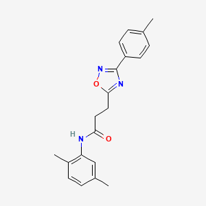 molecular formula C20H21N3O2 B7713444 N-(2,5-dimethylphenyl)-3-[3-(4-methylphenyl)-1,2,4-oxadiazol-5-yl]propanamide 
