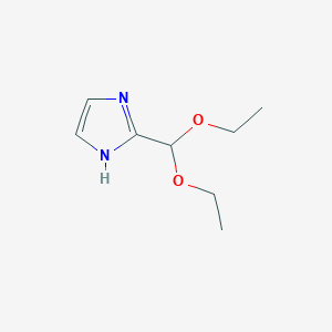 molecular formula C8H14N2O2 B077135 2-(Diethoxymethyl)-1H-imidazole CAS No. 13750-84-0