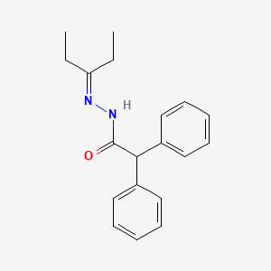 molecular formula C19H22N2O B7714018 N-(pentan-3-ylideneamino)-2,2-diphenylacetamide 