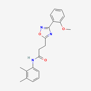 molecular formula C20H21N3O3 B7714268 N-(2,3-dimethylphenyl)-3-[3-(2-methoxyphenyl)-1,2,4-oxadiazol-5-yl]propanamide 