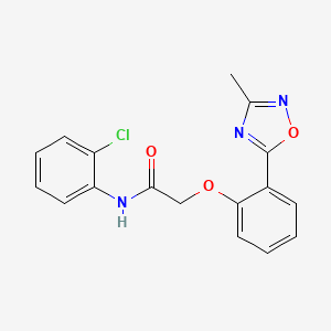 molecular formula C17H14ClN3O3 B7714438 N-(2-chlorophenyl)-2-[2-(3-methyl-1,2,4-oxadiazol-5-yl)phenoxy]acetamide 