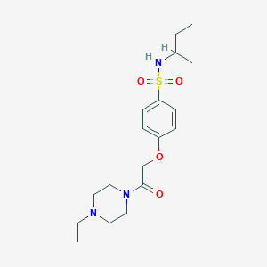 molecular formula C18H29N3O4S B7714601 N-sec-Butyl-4-[2-(4-ethyl-piperazin-1-yl)-2-oxo-ethoxy]-benzenesulfonamide 