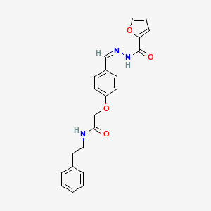 molecular formula C22H21N3O4 B7714714 N-cyclopentyl-N'-(3,5-dichlorophenyl)ethanediamide 