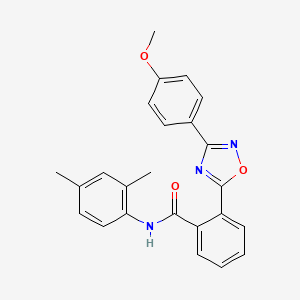 molecular formula C24H21N3O3 B7716077 N-(2,4-dimethylphenyl)-2-[3-(4-methoxyphenyl)-1,2,4-oxadiazol-5-yl]benzamide 