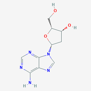 molecular formula C10H13N5O3 B077170 (2R,3R,5R)-5-(6-aminopurin-9-yl)-2-(hydroxymethyl)oxolan-3-ol CAS No. 13276-53-4