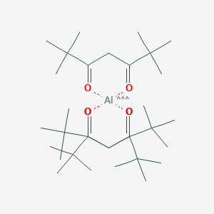 molecular formula C33H57AlO6 B077173 Aluminum,2,6,6-tetramethyl-3,5-heptanedionato)- CAS No. 14319-08-5