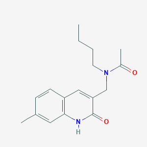 molecular formula C17H22N2O2 B7717366 N-butyl-N-((2-hydroxy-7-methylquinolin-3-yl)methyl)acetamide 