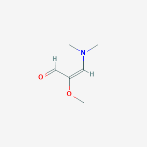 molecular formula C6H11NO2 B077174 (E)-3-(dimethylamino)-2-methoxyacrylaldehyde CAS No. 13616-34-7