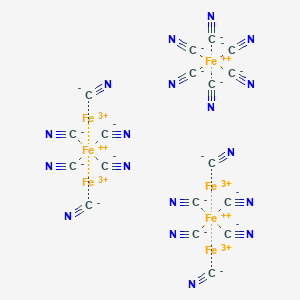 molecular formula C18Fe7N18 B077176 Ferric ferrocyanide [hsdb] CAS No. 14038-43-8