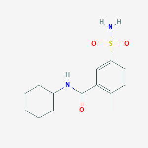 molecular formula C14H20N2O3S B7717632 N-Cyclohexyl-2-methyl-5-sulfamoylbenzamide CAS No. 915888-24-3
