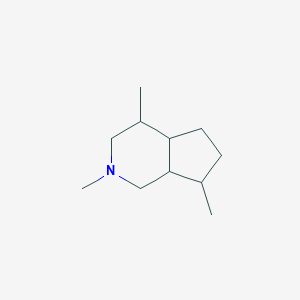 molecular formula C11H21N B077177 1H-2-Pyrindine, octahydro-2,4,7-trimethyl- CAS No. 13448-21-0