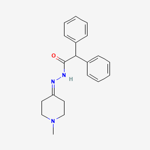 molecular formula C20H23N3O B7717758 N-[(1-methylpiperidin-4-ylidene)amino]-2,2-diphenylacetamide 