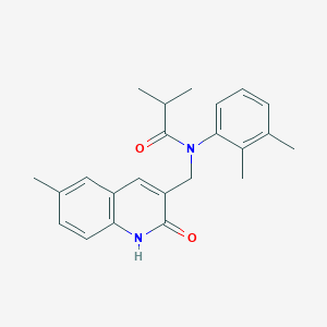 molecular formula C23H26N2O2 B7718137 N-(2,3-dimethylphenyl)-N-((2-hydroxy-6-methylquinolin-3-yl)methyl)isobutyramide 