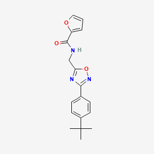 molecular formula C18H19N3O3 B7718164 N-[[3-(4-tert-butylphenyl)-1,2,4-oxadiazol-5-yl]methyl]furan-2-carboxamide 