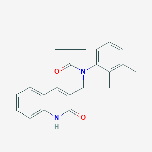 molecular formula C23H26N2O2 B7718830 N-(2,3-dimethylphenyl)-N-((2-hydroxyquinolin-3-yl)methyl)pivalamide 